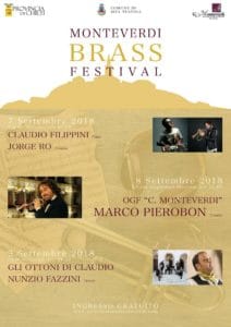 Monteverdi Brass Festival dal 7 al 9 Settembre a Ripa Teatina