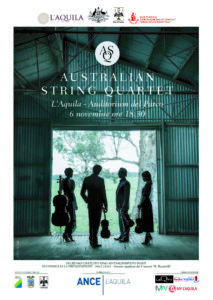 All’Aquila il concerto dell’Australian String Quartet martedì 6 novembre
