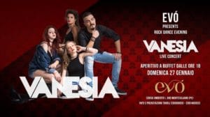 Rock Dance Evening: Vanesia Live + Dj set a “Evò”