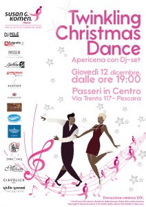 "Twinkling Christmas Dance", apericena con Dj-set a Pescara