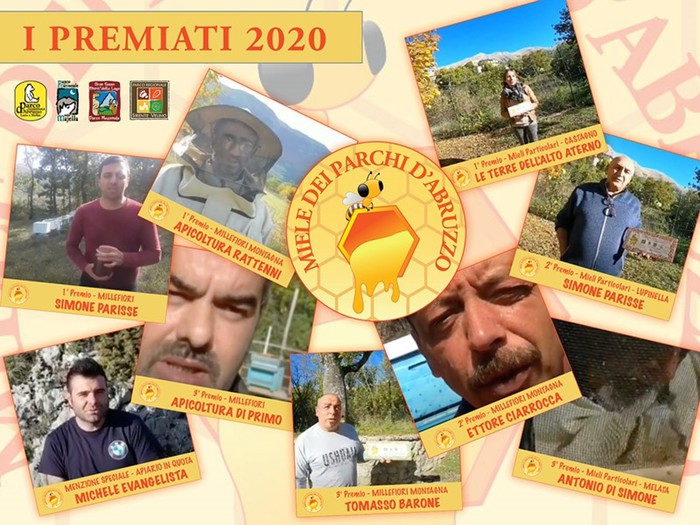 Selezionati i migliori mieli dei Parchi d'Abruzzo 2020