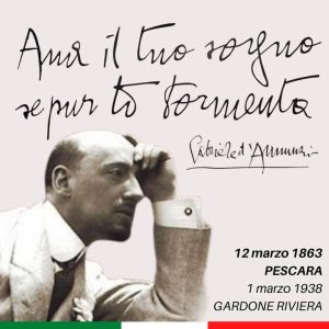 12 marzo. Ricordando Gabriele D’Annunzio…