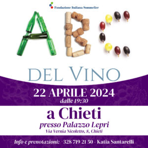 “Abc del vino”, corso della Fis a Chieti