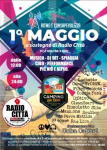 1° maggio al Camping Lido Riccio di Ortona con la festa a sostegno di Radio Città Popolare Network